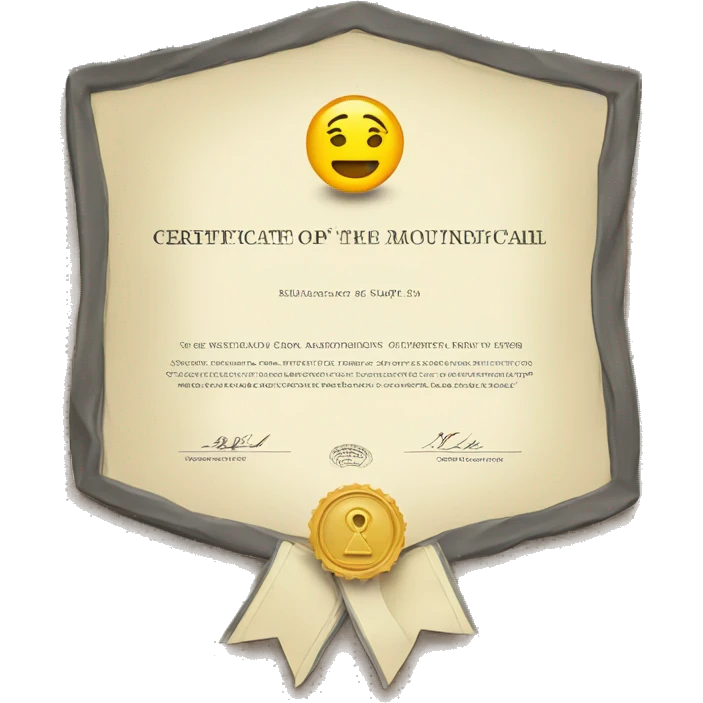 Certificate emoji