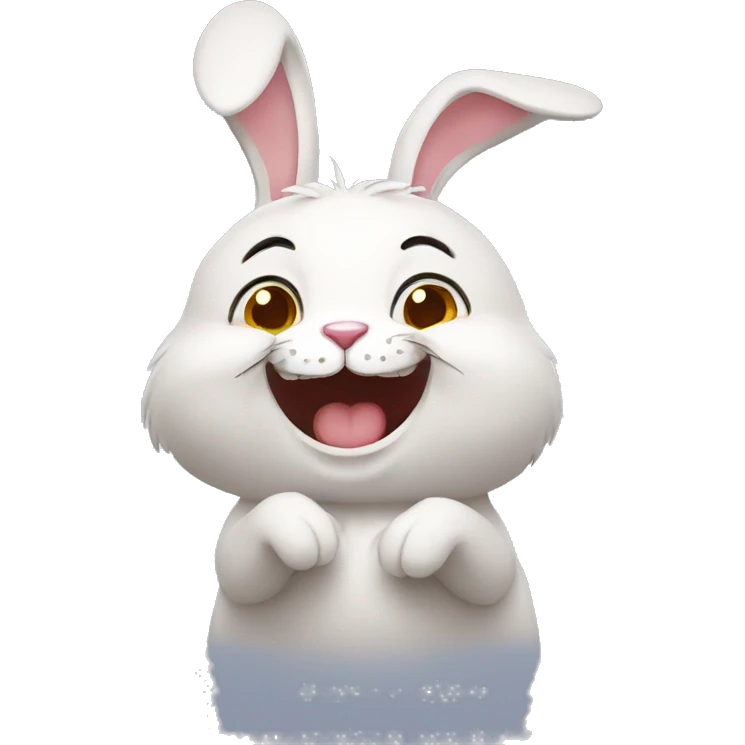 rabbit laugh emoji