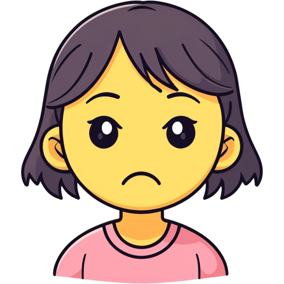 very upset girl emoji  emoji