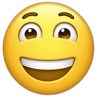 Fake smile emoji