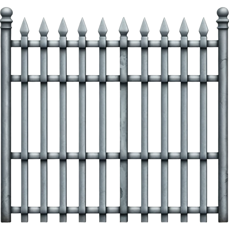 iron fence with metal bars emoji