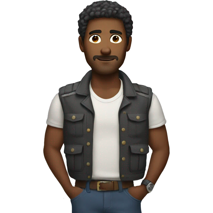 man with tars emoji