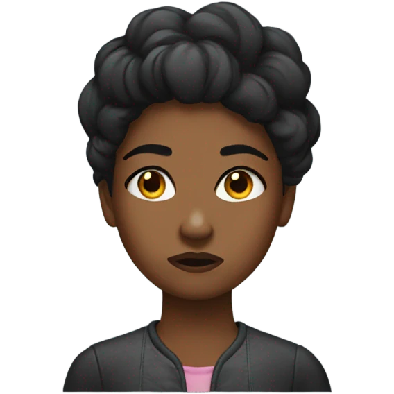 annoyed black girl emoji