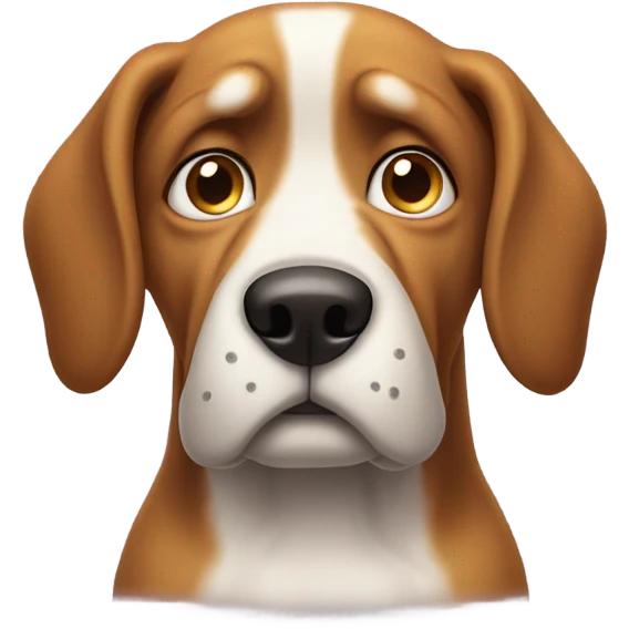 Sad dog emoji