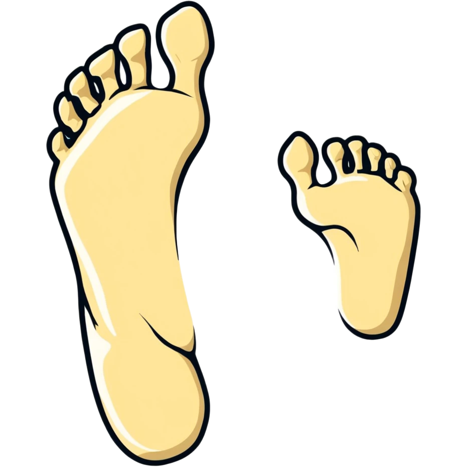 dinosaur foot bones, fossil of prehistoric foot emoji