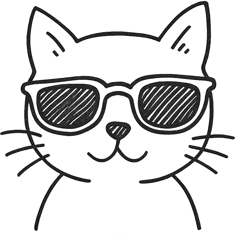 cat wearing sunglasses emoji