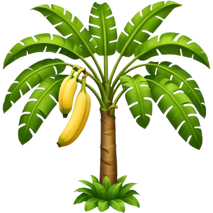 Banana tree, negative:banana. emoji