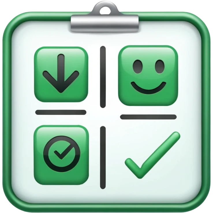 two checkboxes from a checklist with ticks emoji