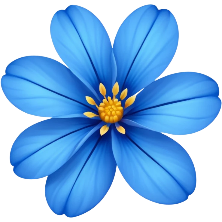 Flor azul emoji
