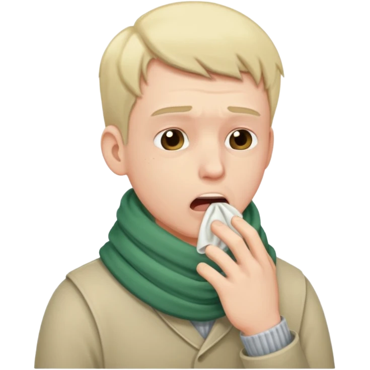 homme malade écharpe emoji