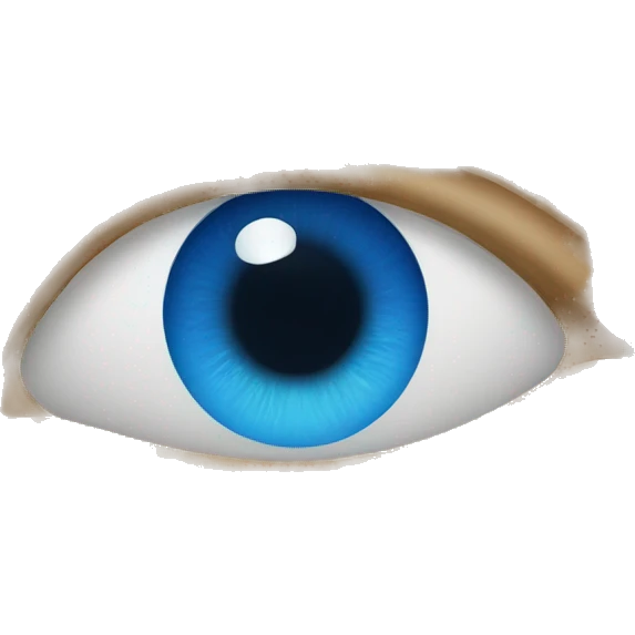 Œil bleu  emoji