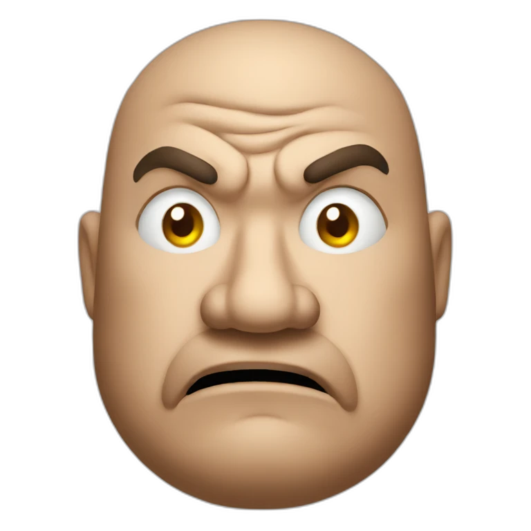 fat angry man emoji