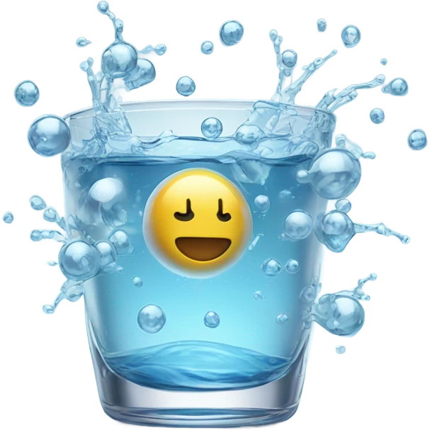 explosion atom in water glass emoji