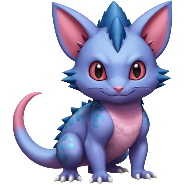 Sneasel-Purrloin-Nidorino-Fakémon-hybrid-creature (full body)  emoji