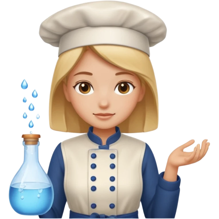 girl cooking water emoji