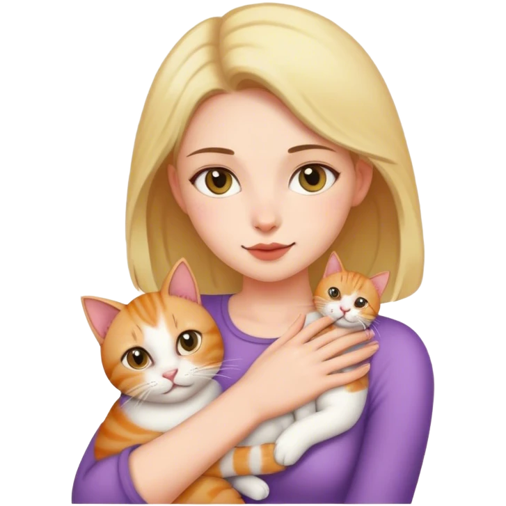 Women with cat emoji
