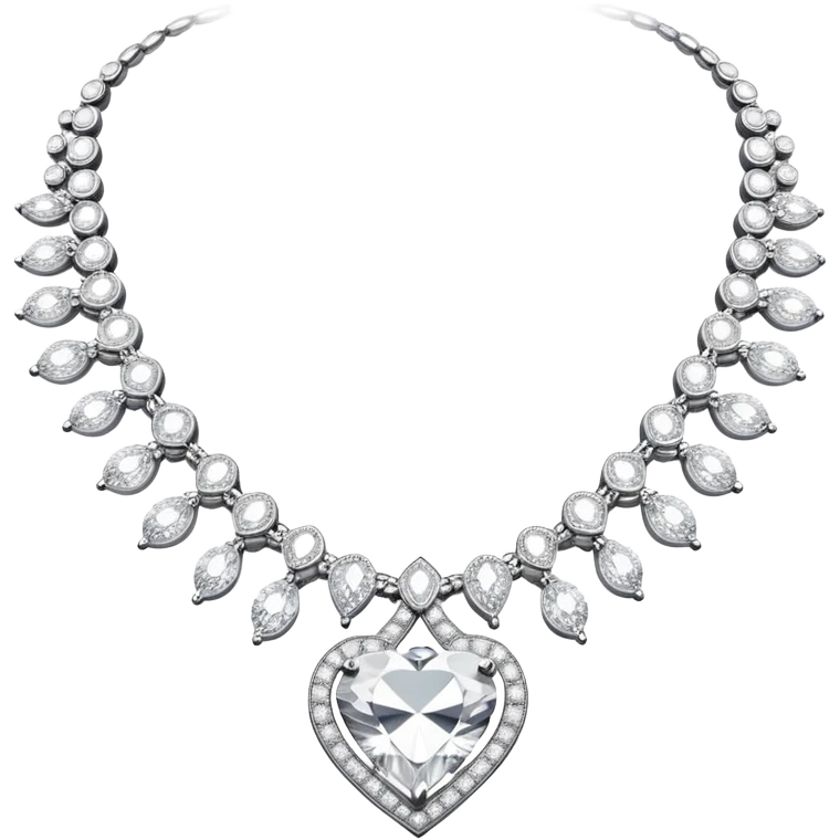 luxury diamond necklace  emoji
