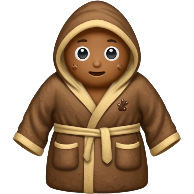Poop wearing robe emoji