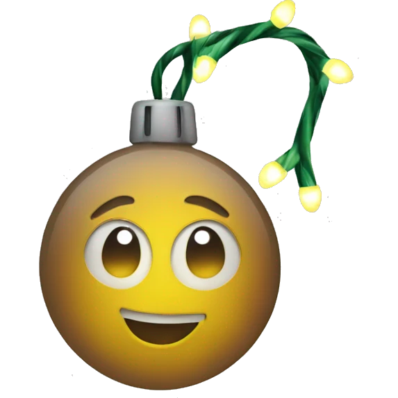 Christmas lights emoji