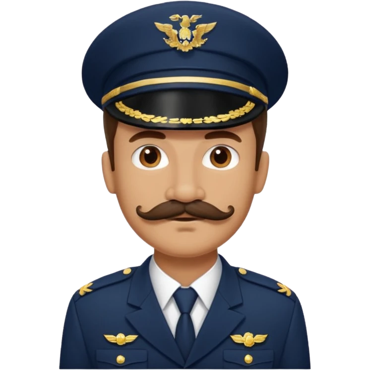 moustache uniform man different category emoji