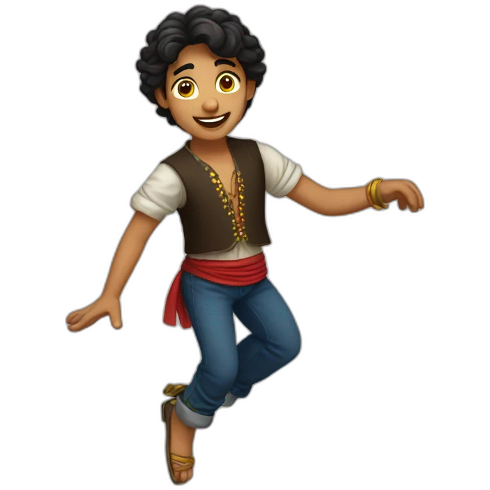 dancing gipsy boy emoji