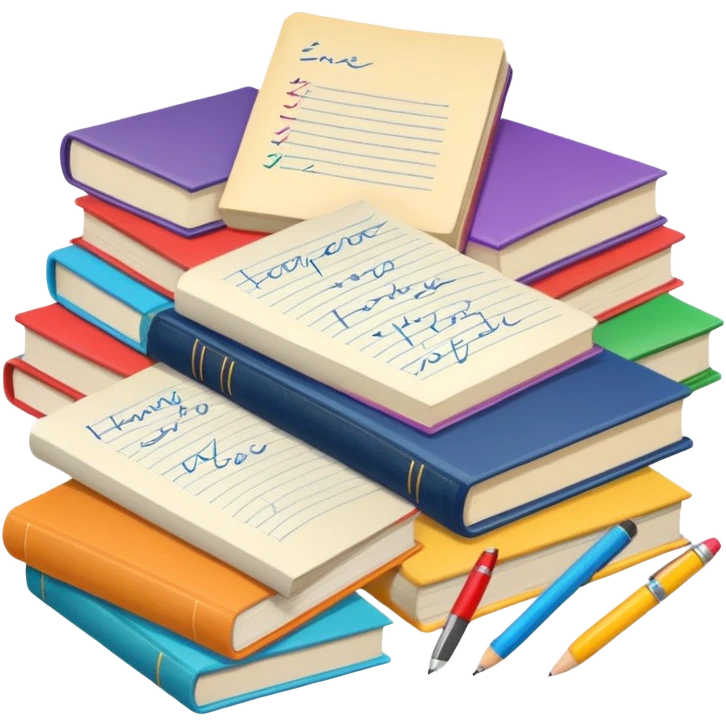 Много домашней работы emoji