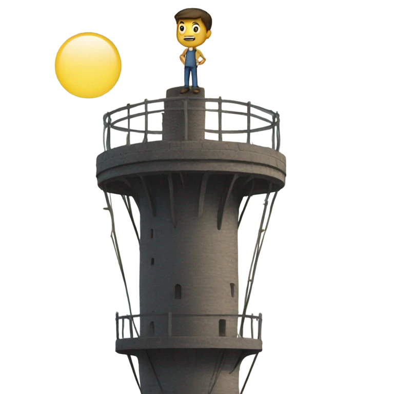 Man on tower emoji