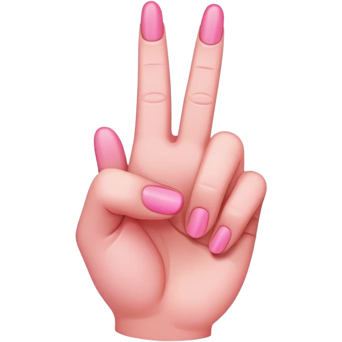 pink middle finger emoji