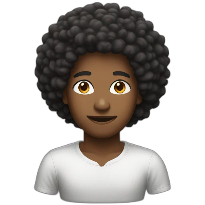 afro emoji