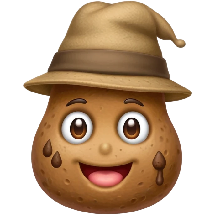 a poop wearing a hat and being a teacher emoji