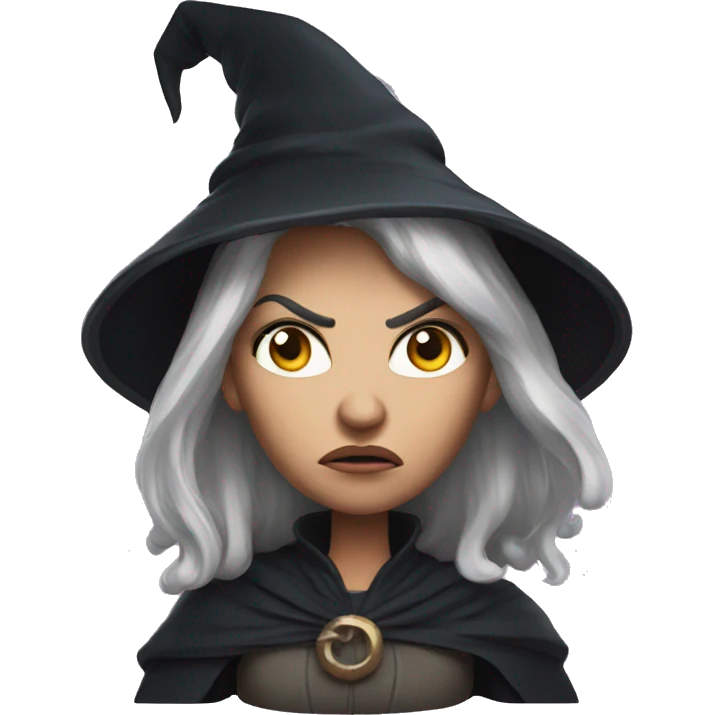 angry witch from Dungeons & Dragons super realistic emoji