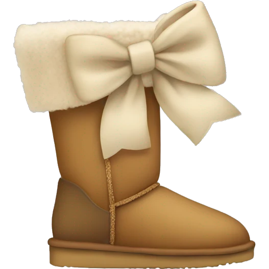 Uggs with a bow emoji