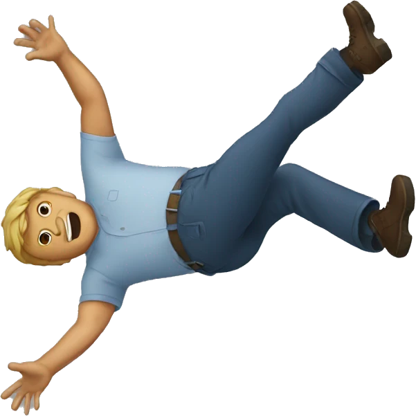 man falling emoji