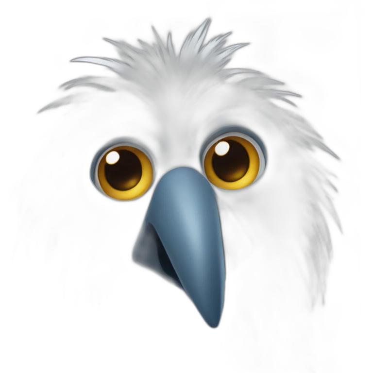 yetti bird long nose emoji