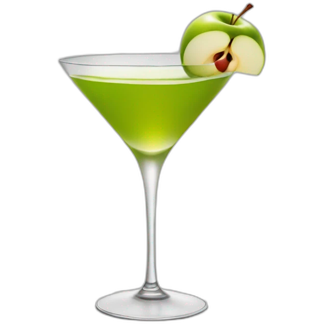 The best apple Martini cocktail  emoji