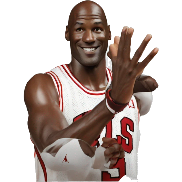 michael jordan giving high five emoji