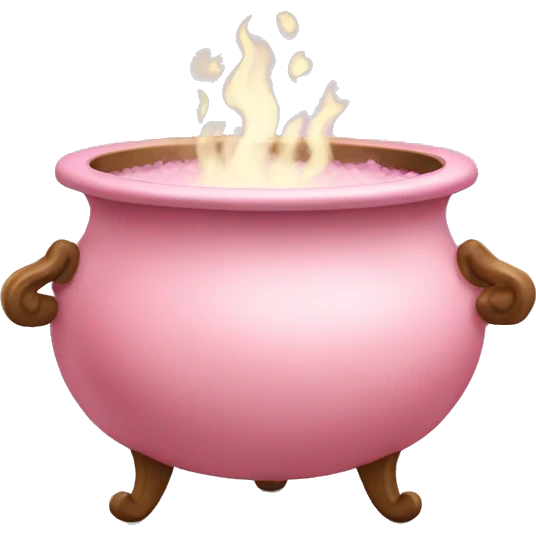 Light pink  cauldron emoji