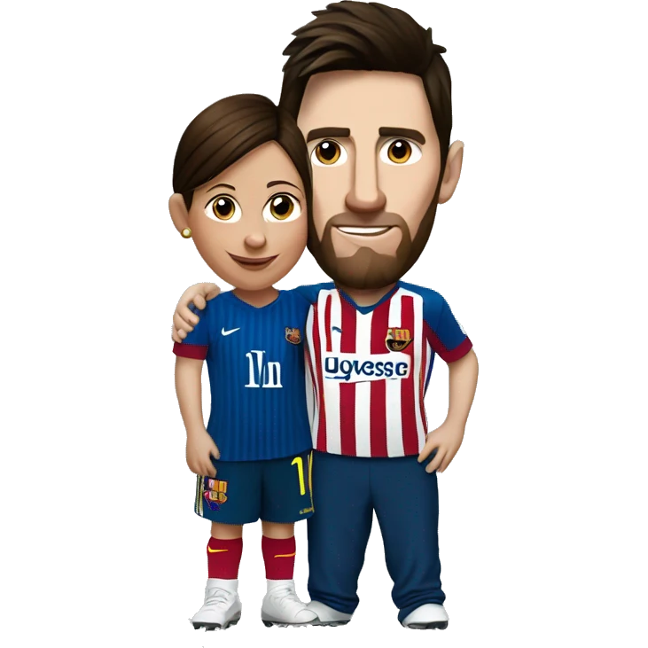 Messi and a mom emoji