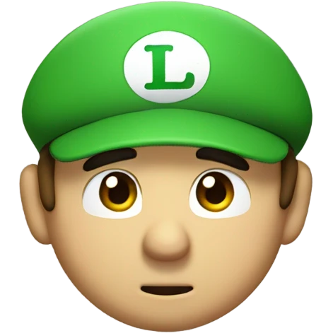 Scared Luigi  emoji