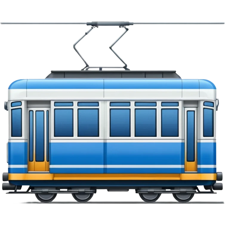 Tram image. View left Side. emoji