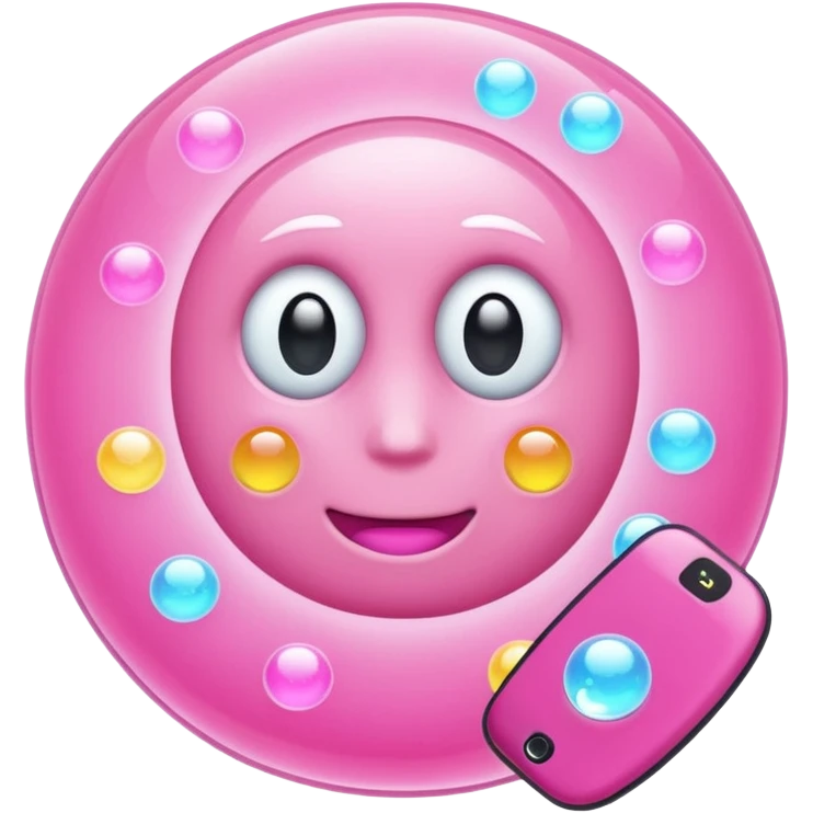 pink phone contacts bubble emoji