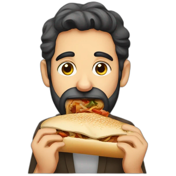 jewish eating shwarma emoji