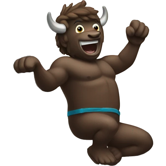 Cliff diving Buffalo emoji