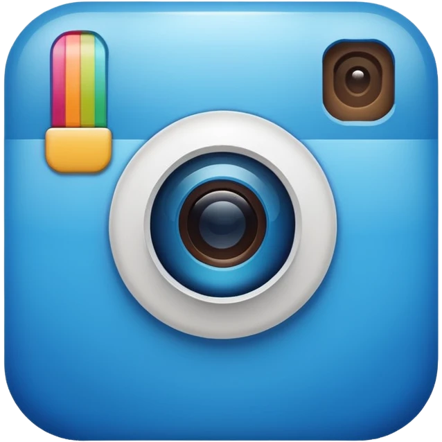 Instagram blue thick emoji