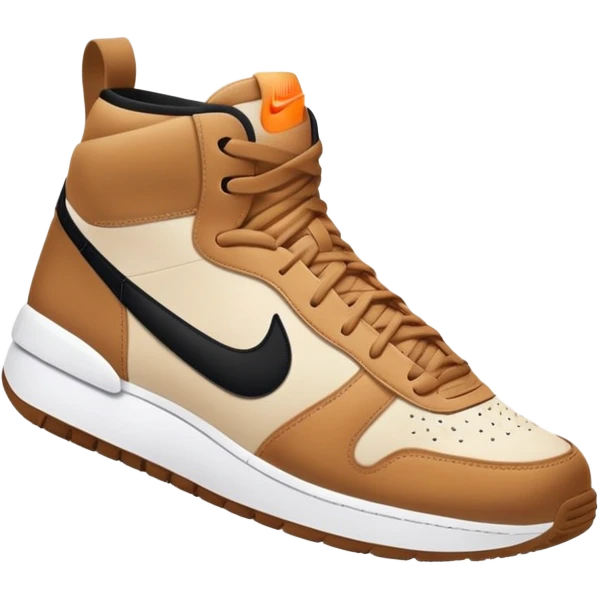 Hiu menggunakan sepatu nike emoji