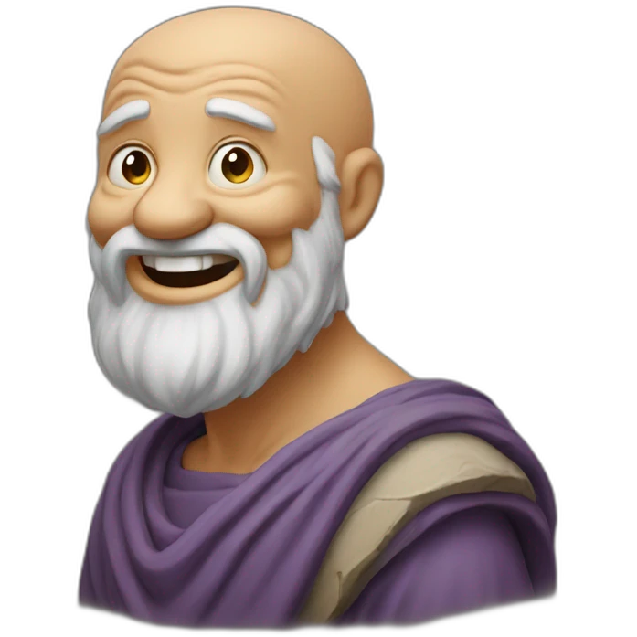 Diogenes laughs emoji