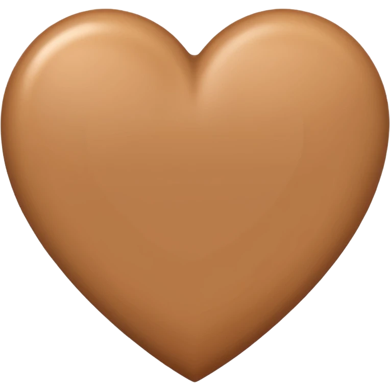 светло-коричневое  сердце emoji