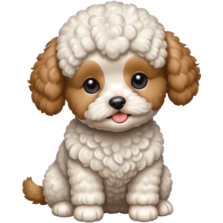 Toy poodle puppy emoji