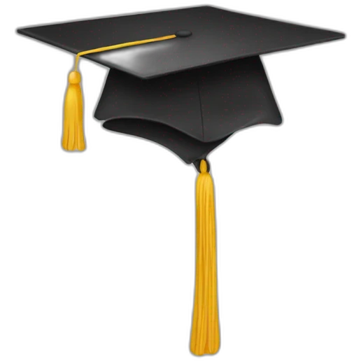 student's hat emoji
