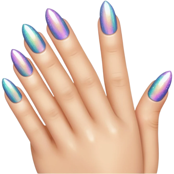  glitter nail polish emoji